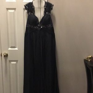 Beautiful beaded black Alyce dress. Size 20